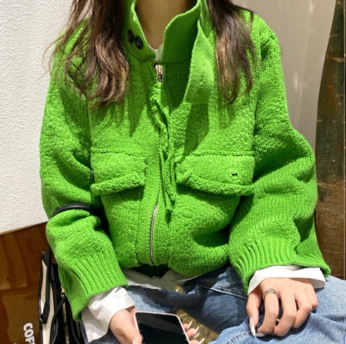 アウター レディース ジャケット 袖あり 長袖 ハイネック タートルネック ポケット セーター