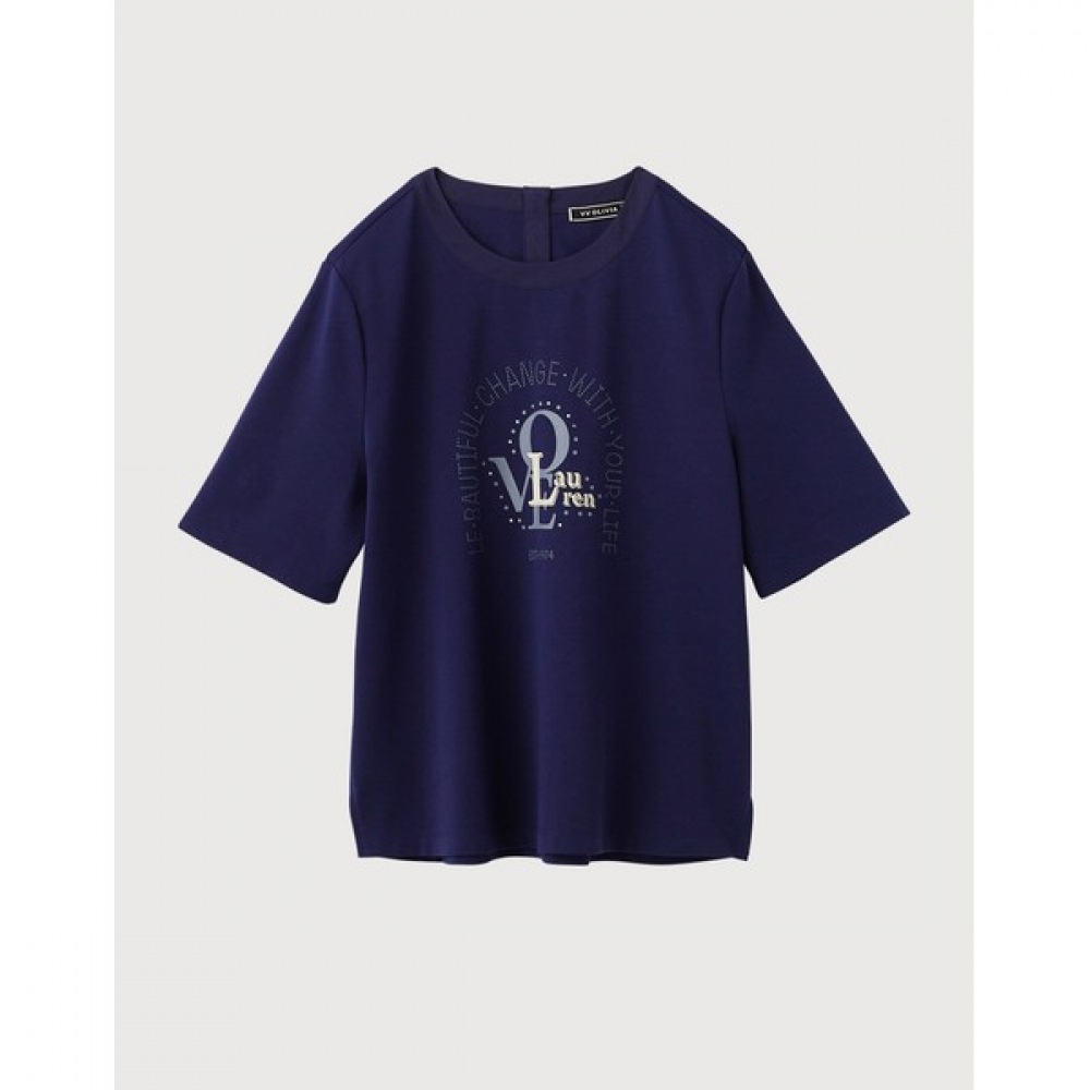 [オリビアローレン] プリントショートスリーブTシャツ_VVCAS4M5476