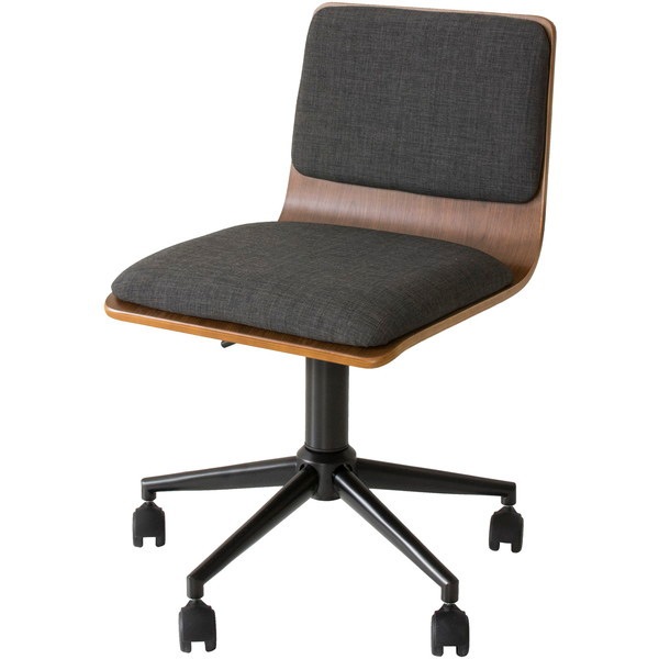 宮武製作所 CH-J460 ブラウン&ブラック 曲げ木ワークチェア メーカー直送