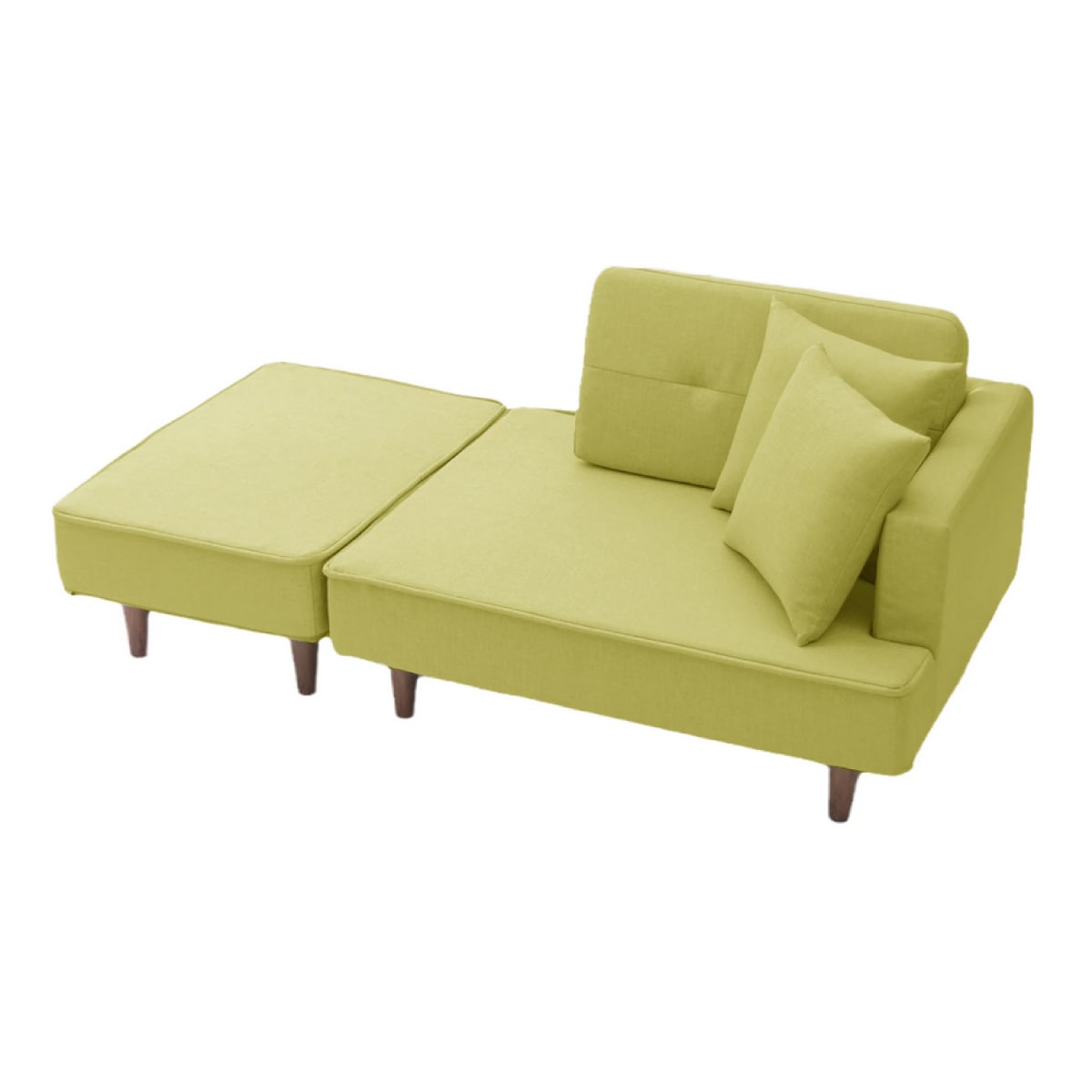 【I】セルタン CELLUTANE カウチソファ NAP 2人掛け 脚置き付 ダリアン グリーン A969p-643GRN コンパクト ソファ【受注生産品】【代引不可/沖縄