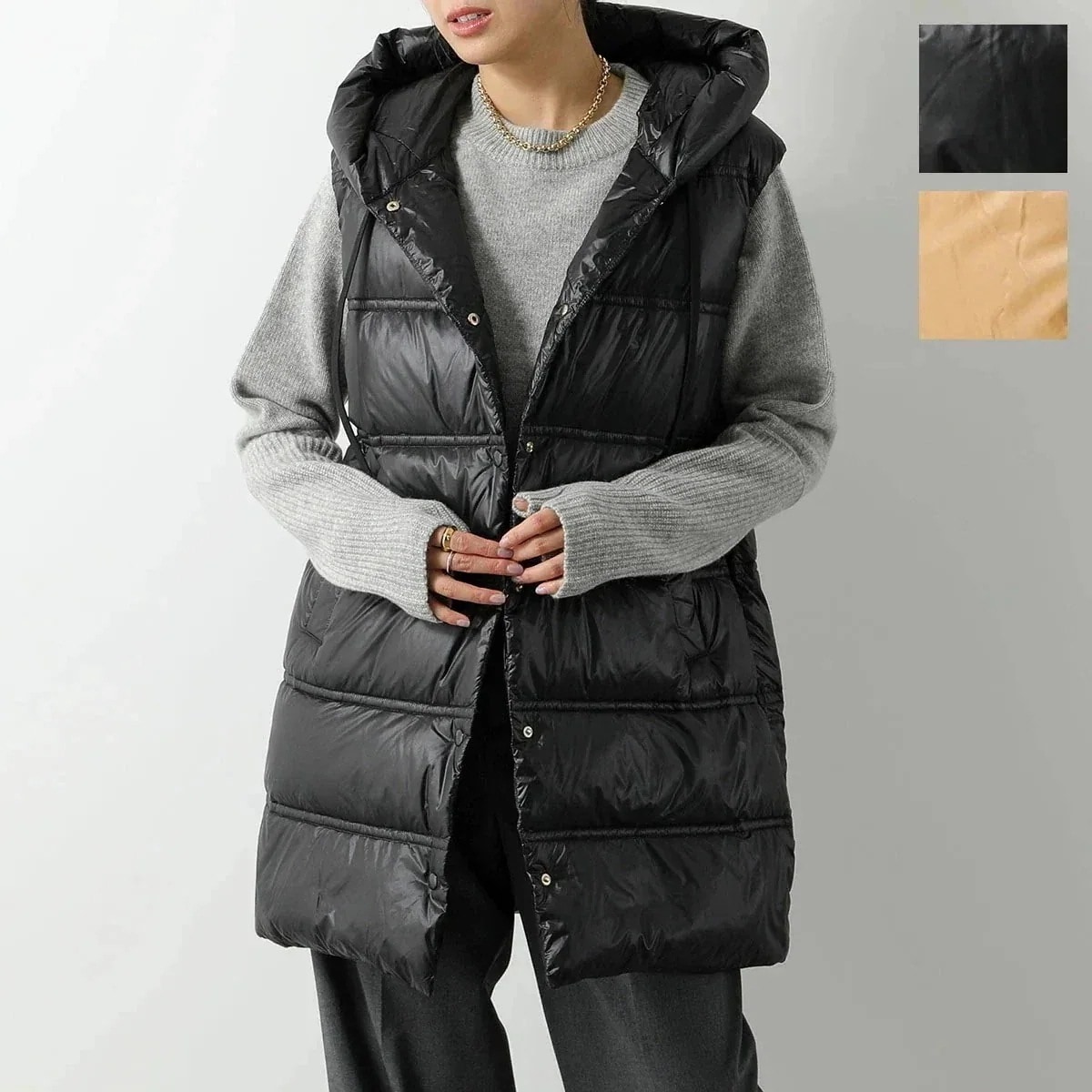 VLAB Laboratorio N.5 ヴィラボ ダウンベスト CIRCLE FW36603 706 レディース ナイロン フード付き ジレ ミディアム丈 フ 17,210円