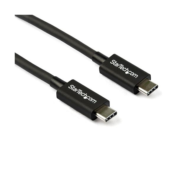 StarTech.com Thunderbolt 3ケーブル 0.8m 100W PD対応 ブラック TBLT34MM80CM1本 8,400円
