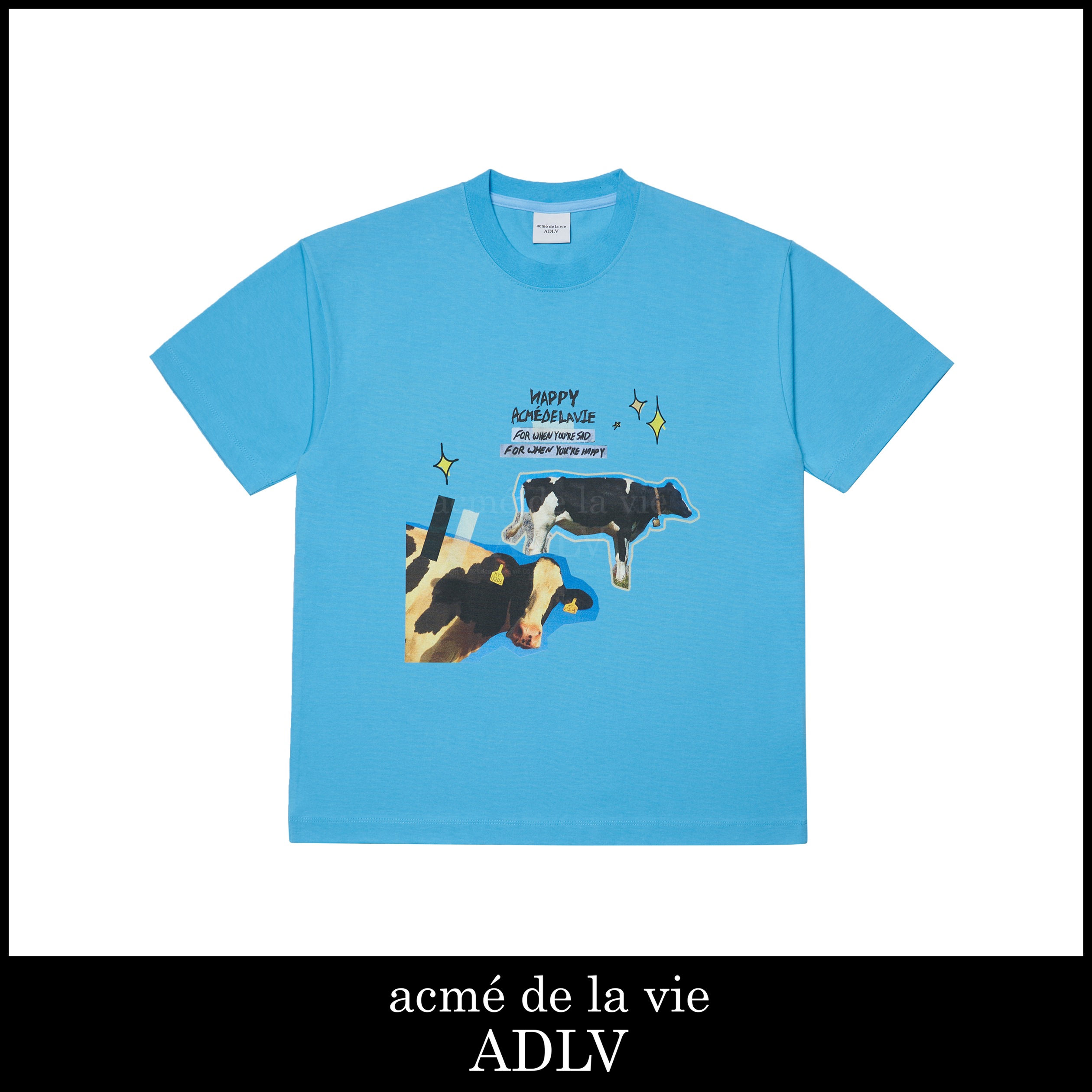 豪華で新しい Milk Adlv Cow Skyblue T Shirt Tシャツ カットソー サイズ 1 Medicis Pt