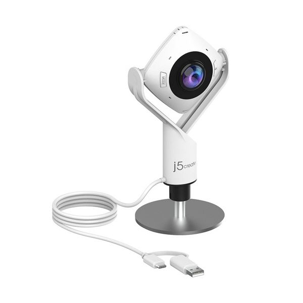 j5 Create 360USBミーティング Webカメラ ホワイト JVCU360 1台