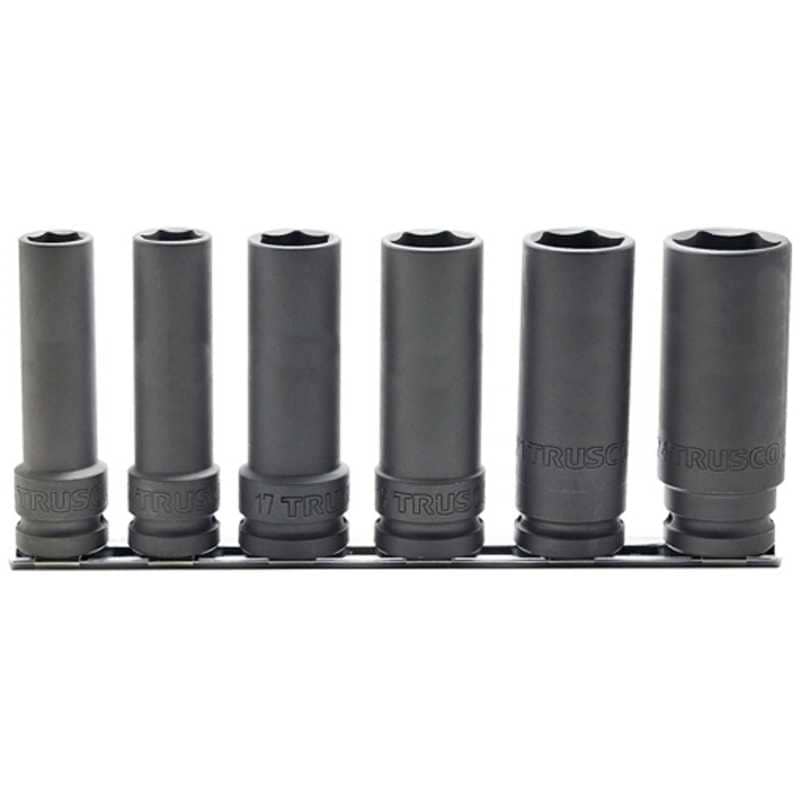 トラスコ中山　TRUSCO インパクト用超ロングソケットセット 長さ100mm　T4-6SL-100-SET