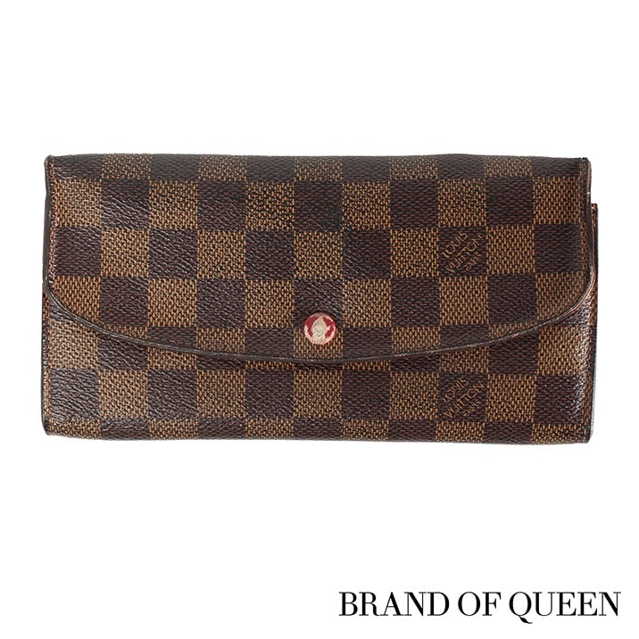 ルイヴィトン 長財布 Louis Vuitton 【中古】 ダミエ ポルトフォイユ エミリー レディ