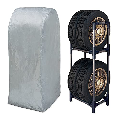 アイリスオーヤマ(IRIS OHYAMA) 軽トラック・軽商用車用 タイヤラック カバー付 タイヤ長持ち 耐荷重 120kg KTL-450C ブラック