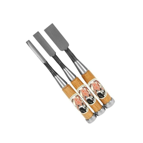千吉銅賞 追入のみ 3本組 大工道具 のみ 彫刻刀 鉋 追入のみ