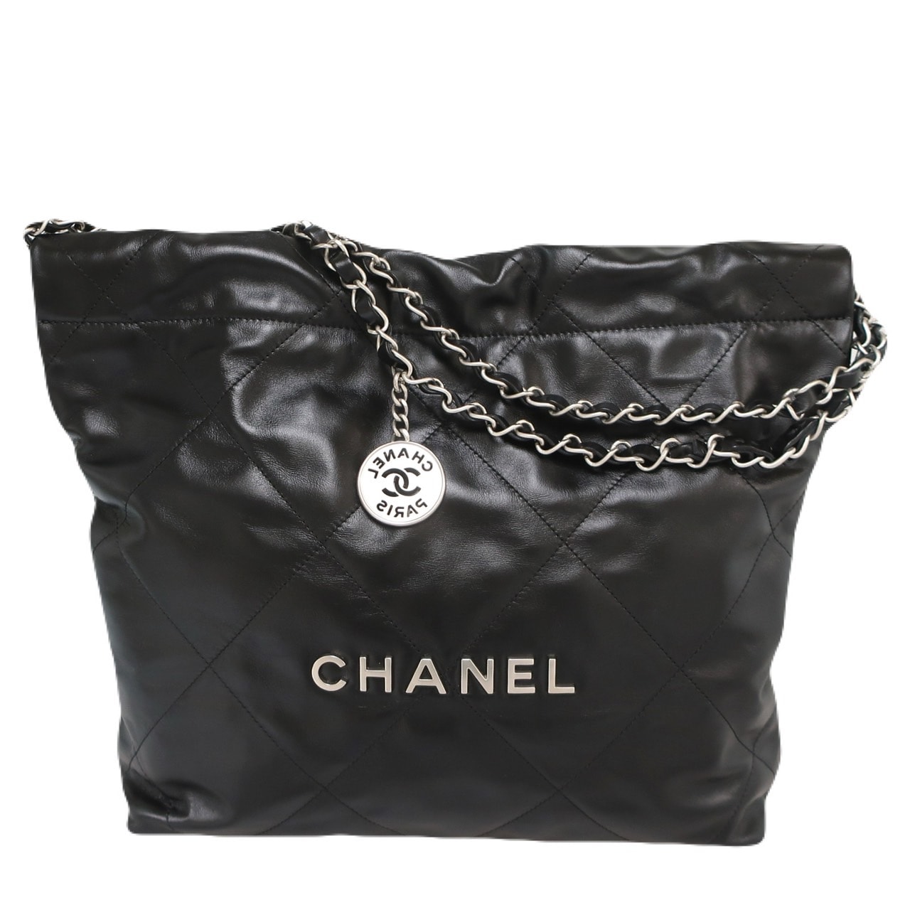 【未使用品】マトラッセ 22 スモールハンドバッグ AS3260 ココマーク カーフレザー 2Way ショルダーバッグ ブラック 黒 シルバー金具 レディース 419,920円