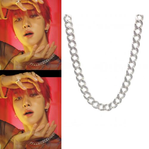 [SEVENTEEN THE8着用]ビンテージキュービックチェーンネックレス