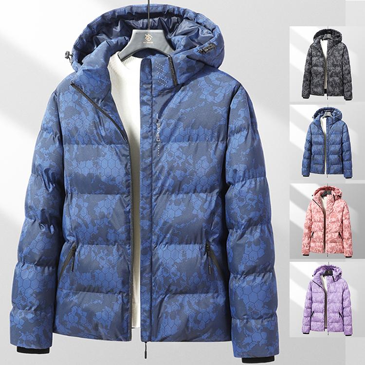 中綿ジャケット メンズ キルティングジャケット 綿入り アウトドア フード付き あたたか 保温 防寒着 秋冬 防風