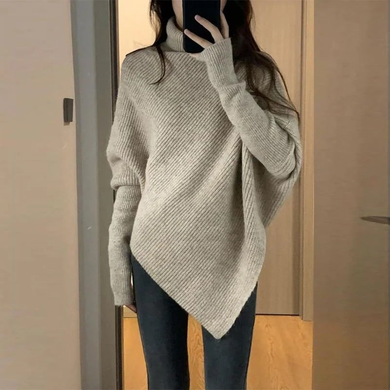 4色 タートルネックセーター 秋冬服 レディース プルオーバー長袖 トップス ック 着痩せ インナー