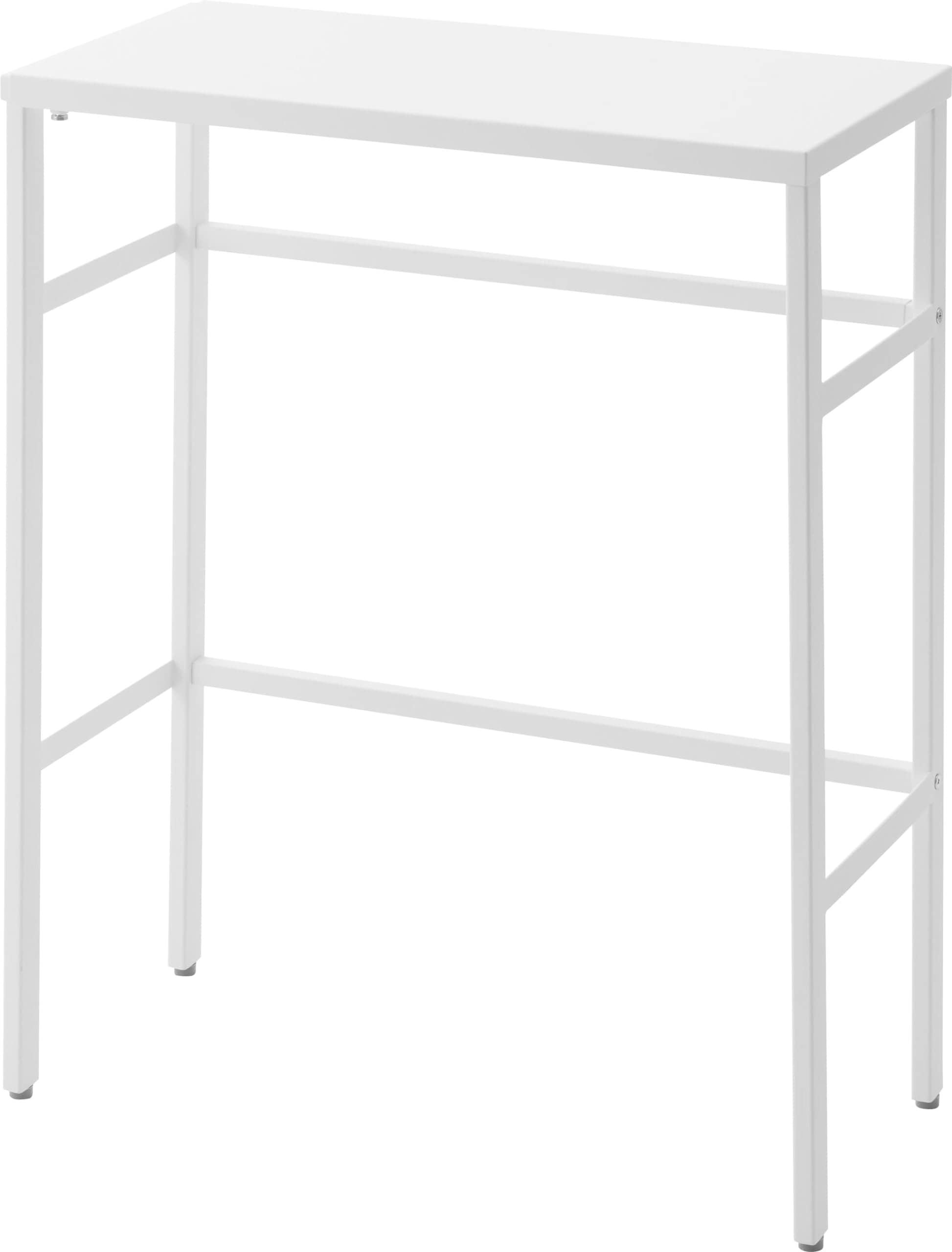 伸縮 ペットケージ 上 ラック ホワイト 約W58.5～107×D26×H67cm タワー tower コンソールテーブル サイドテーブル 4086