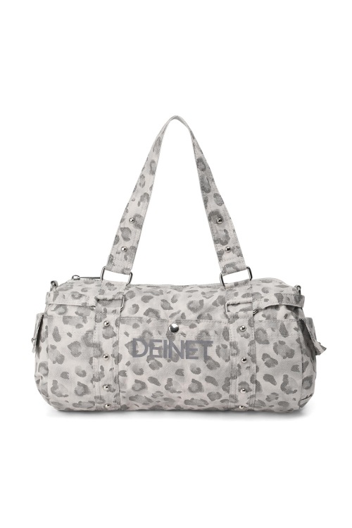 【DEINET】 LOGO LEOPARD DUFFLE MINI BAG IN GREY ショルダーバッグ 正規品