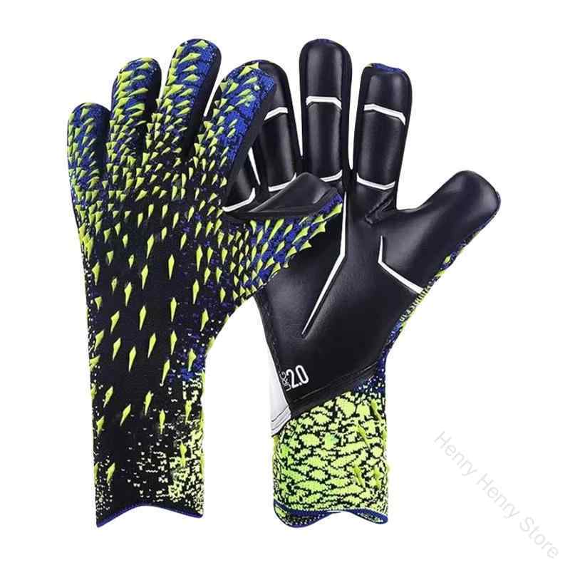 [よい商品]サッカー ゴールキーパー グローブ 子供 大人用 ラテックス 厚手 指保護 トレーニング用 通気性抜群 快適 サッカー フットサル用 白オレンジ 黒グレー 青赤 蛍光グリーン 黒オレンジ