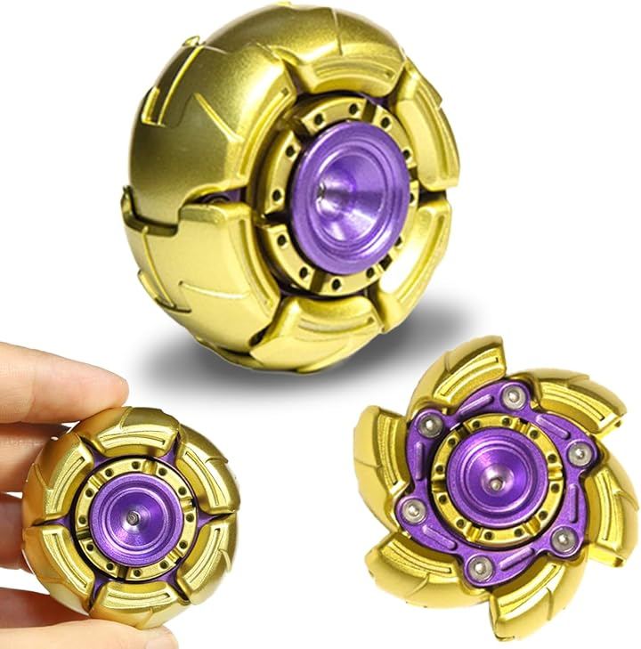 フィジェットトイ ハンドスピナー ガジェット 暇つぶし 手遊び 大人 感覚刺激 (ゴールド) 4,438円