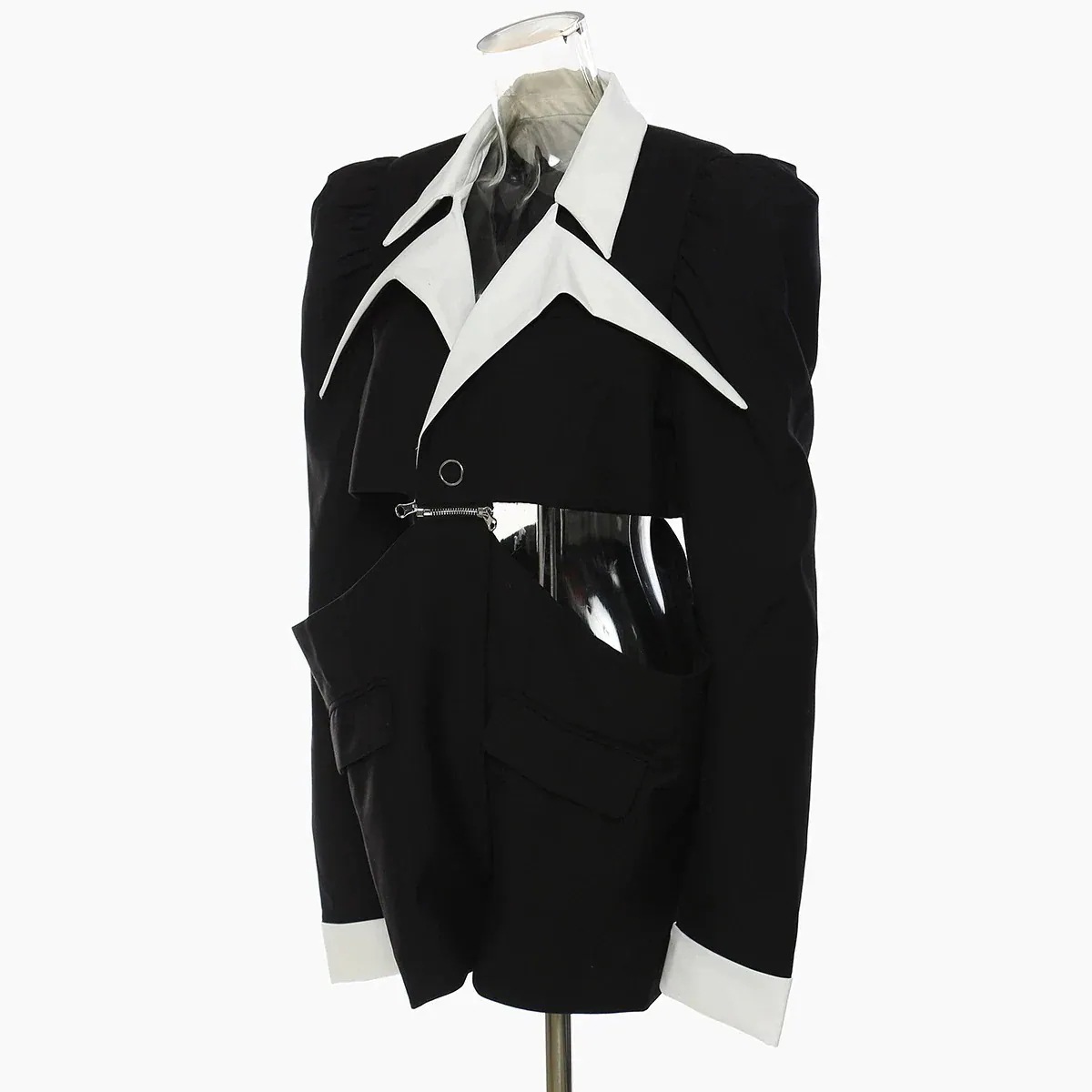 【3日で出荷】【Europe Style.OF】 ショートスーツ 取り外す可能飾り裾 2セット ファスナー ドッキング レディース スーツコート アウター ママスーツ フォーマル 入学式 卒業式 入園