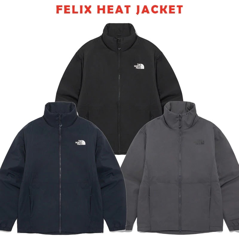 韓国正規品保証 関税負担なし NJ3NQ55A MS FELIX HEAT JACKET デイリー 基本 着装 男子 女子 人気 韓国 ファッション 男女共用 アウトドア