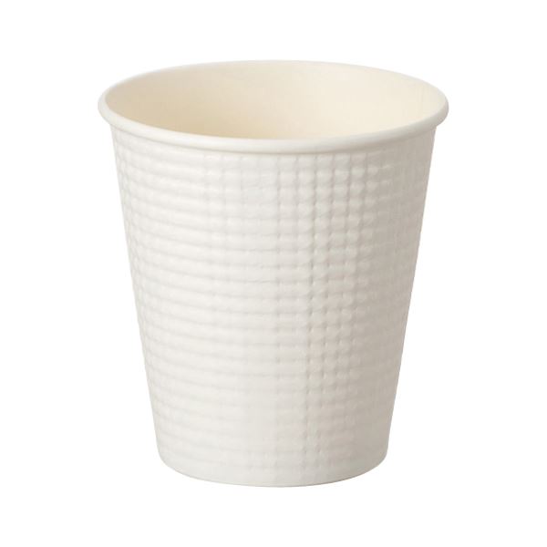 （まとめ） サンナップ エンボスカップ ホワイト 210ml 50個入 (×10セット)