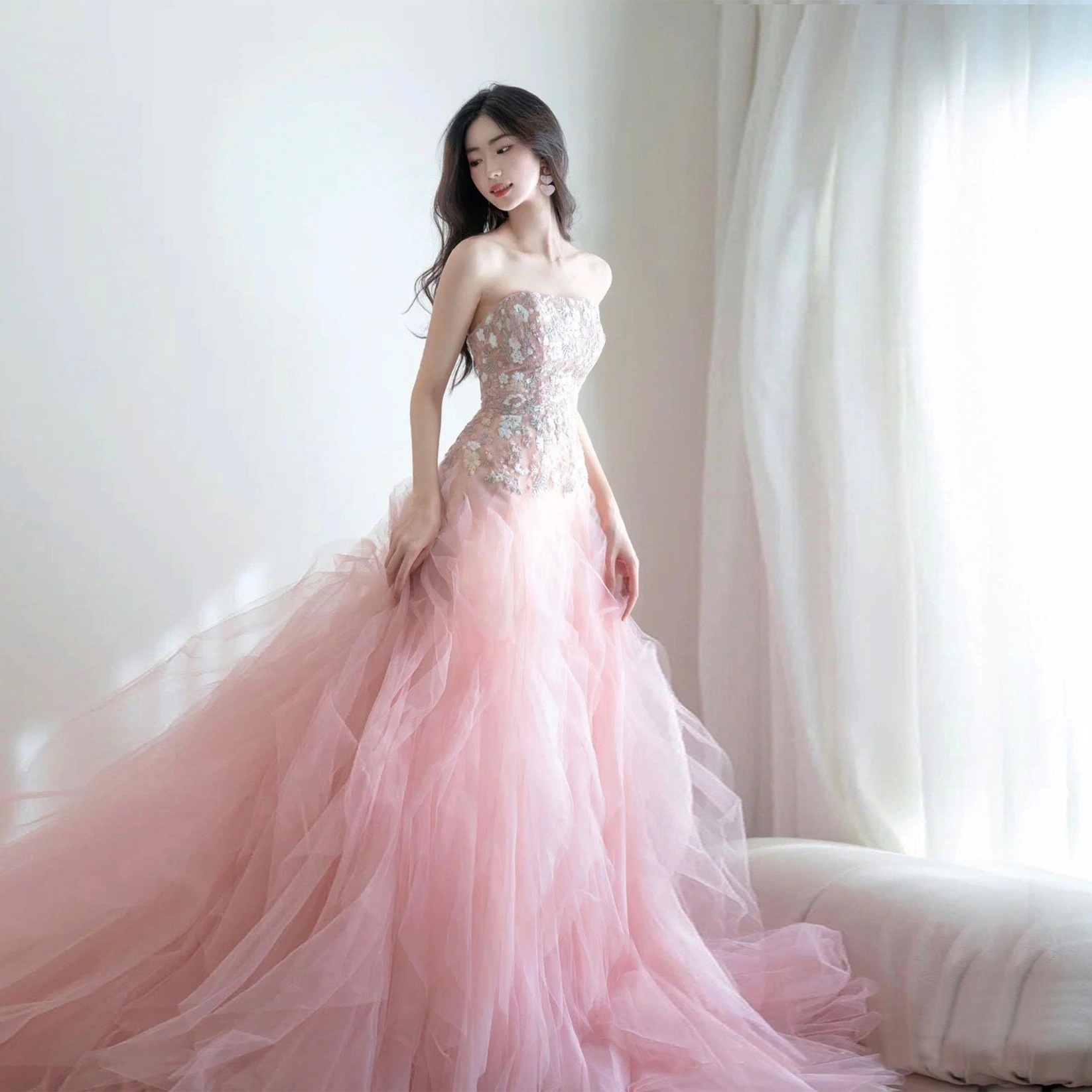 【2枚購入で 3oo円OFF！】イブニングドレス2025芸術試験写真撮影花嫁結婚式乾杯服宴会パフォーマンスホストウェディングドレス