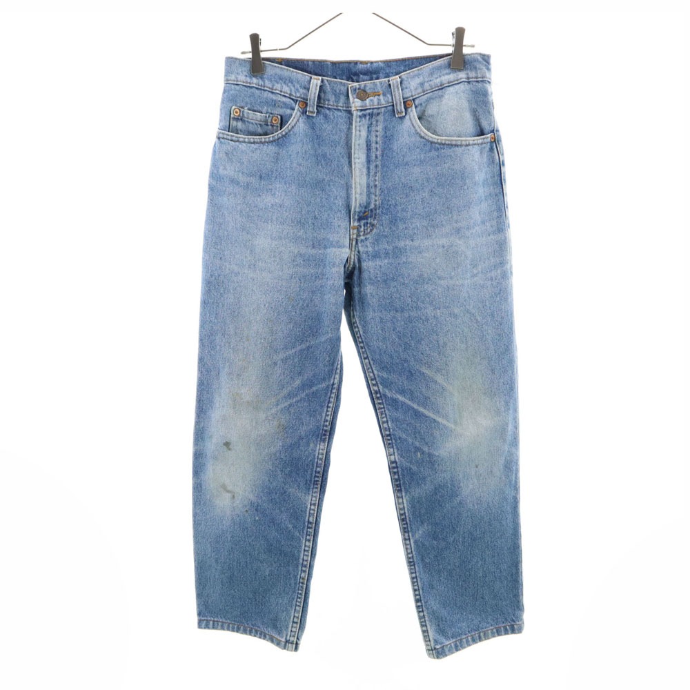 90s 510-0217 USA製 オールド デニムパンツ W32 ウォッシュブルー ジーンズ メンズ