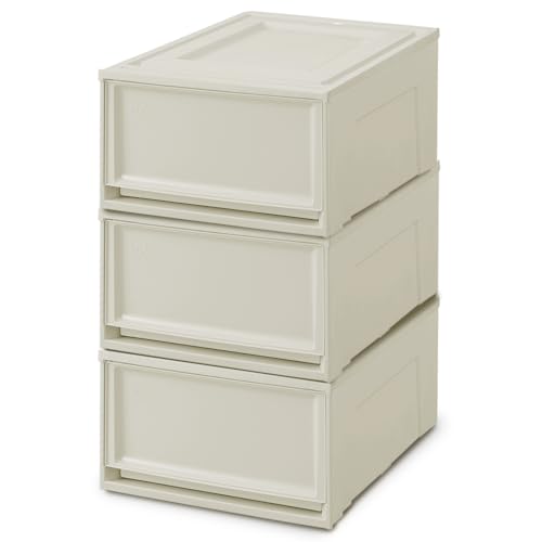 アイリスオーヤマ 収納ケース 積み重ね 3個 チェスト 引き出し クローゼット 完成品 衣類収納 新