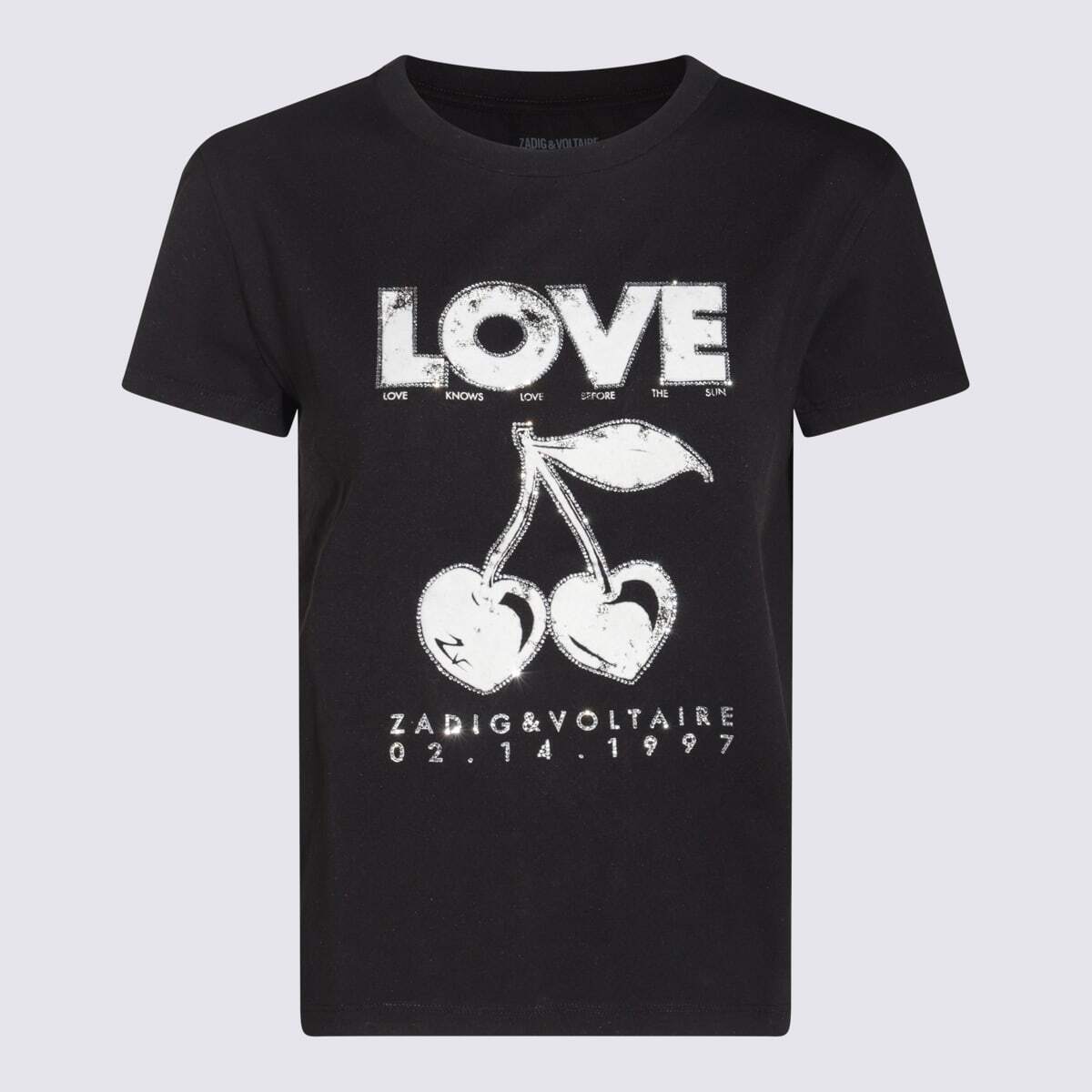 JWTS02684011 ブラック 春夏2025 Tシャツ レディース ia
