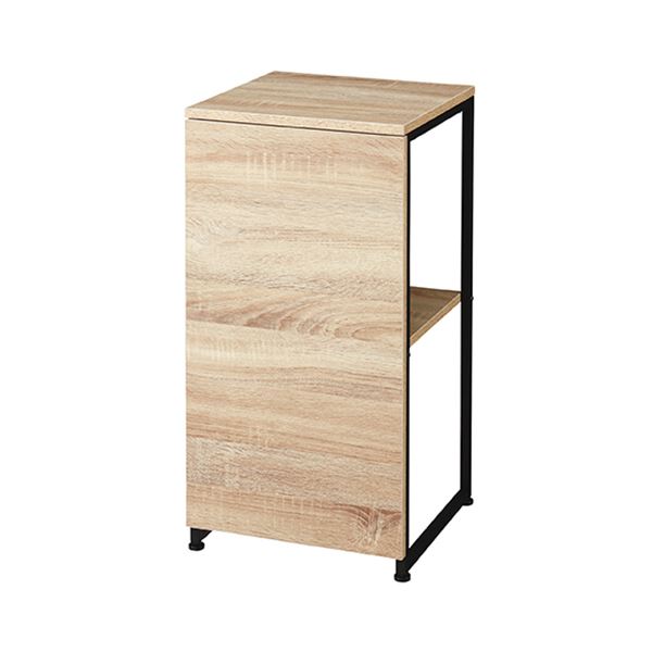 TANOSEE COZYINTERIORS 電話台 ブラック＆ダメージナチュラルウッド 1台 組立品