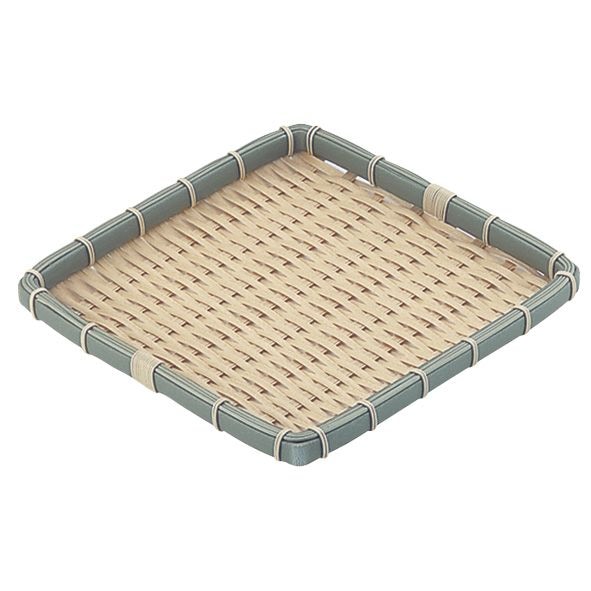 （まとめ買い）トーダイ PPラタン 竹タイプ 角型 浅ざる 45型OT-450-BB [x3]