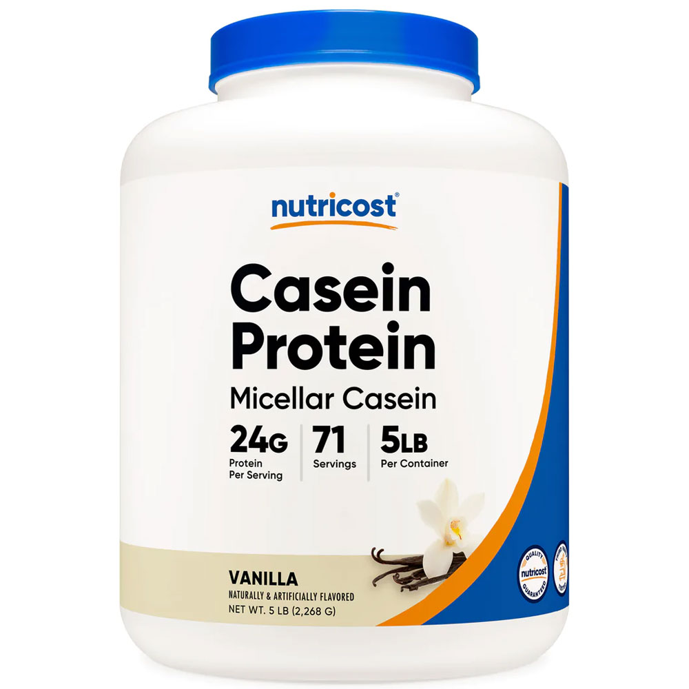 [USA] Nutricost ニュートリコスト カゼイン·プロテイン パウダー. 5lbs バニラ味
