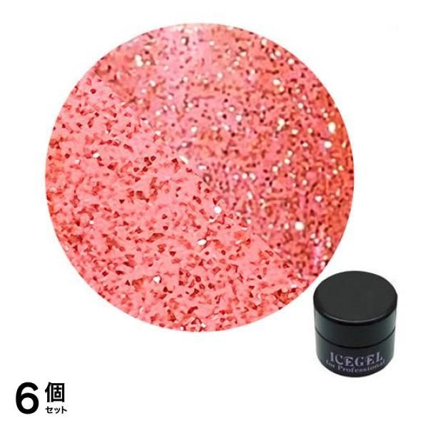 ICEGEL(アイスジェル) A BLACK ネオンオンオフジェル 1359 ネオンライトコーラル 3g 6個セット