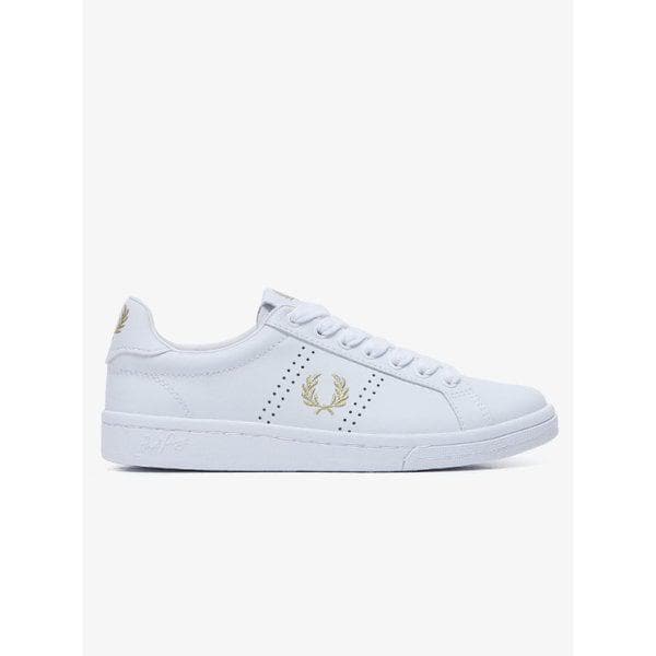 男女兼用（FRED PERRY）B721レザーホワイトレザースニーカーSFPU2218321 134
