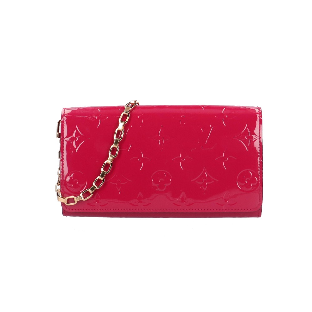 ルイヴィトン ポルトフォイユサラ チェーン ヴェルニ 長財布 モノグラムヴェルニ M90087 LOUIS VUITTON 中古 美品