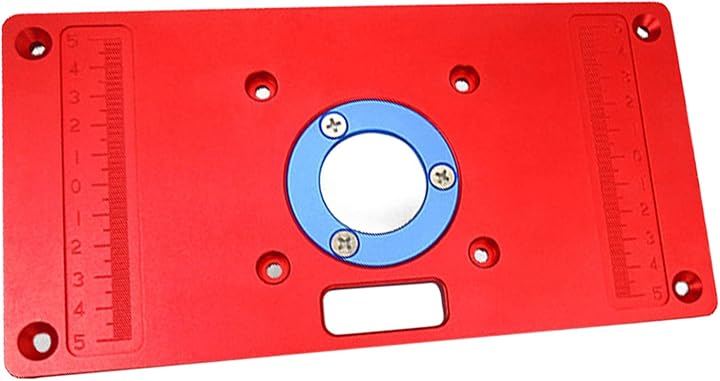 ルーターテーブル用 アルミ製 インサートプレート トリマー 木工 加工 ガイド 作業補助 DIY 工具 木工ツール キット