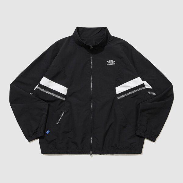 ヘリテージ トラック ウーブン ウィンドブレーカー ジャケット BLACK UR121CJK13 BLK0