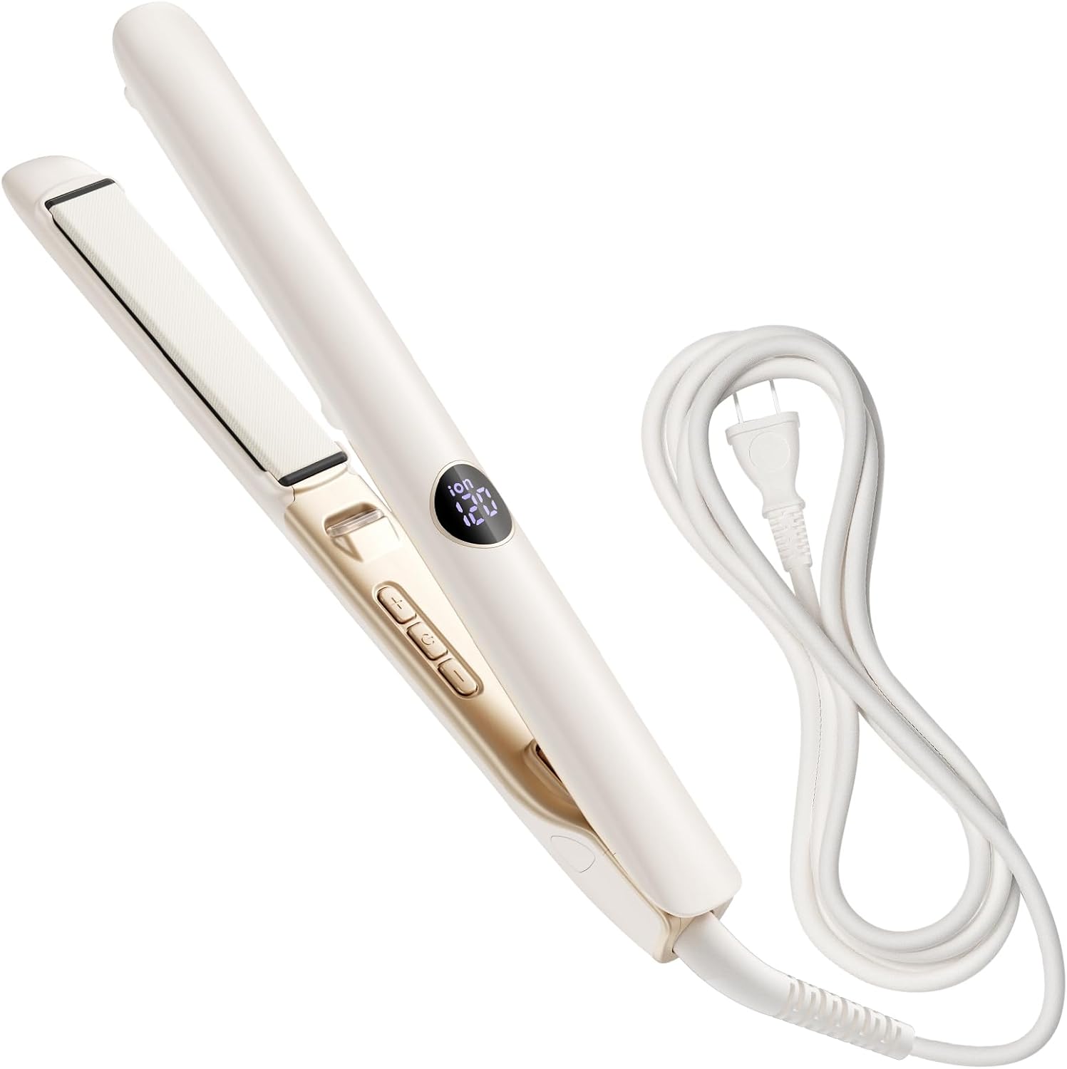 ヘアアイロン ストレートヘア 【2024年先端技術・シルクプレート・瞬間水分蒸発しない】 1億級マイナスイオン発生 クッションプレート 収納ケース付き 海外対応 12段階温度調節 15秒急速加熱 MA