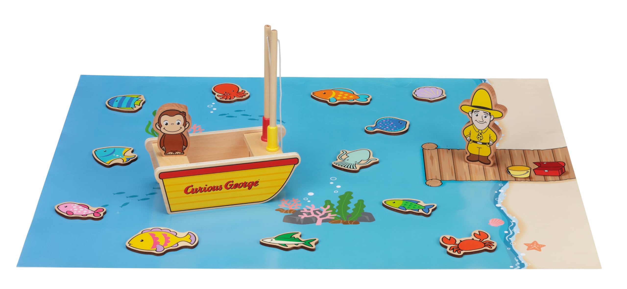 おさるのジョージ 木製さかなつりセット