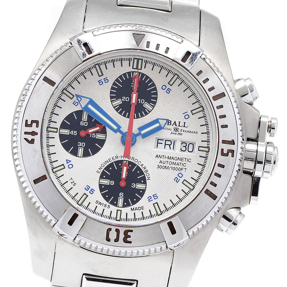 ボールウォッチ BALLWATCH DC1016A-SJ-WH ボールウォッチ エンジニアハイドロカーボン クロノグラフ 自動巻き メンズ 保証書付き_899265【中古】