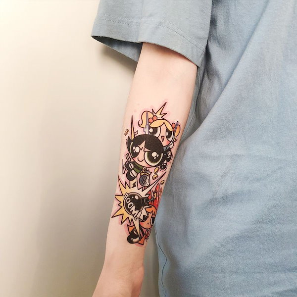 Qoo10] タトゥーステッカー 防水 男性と女性用