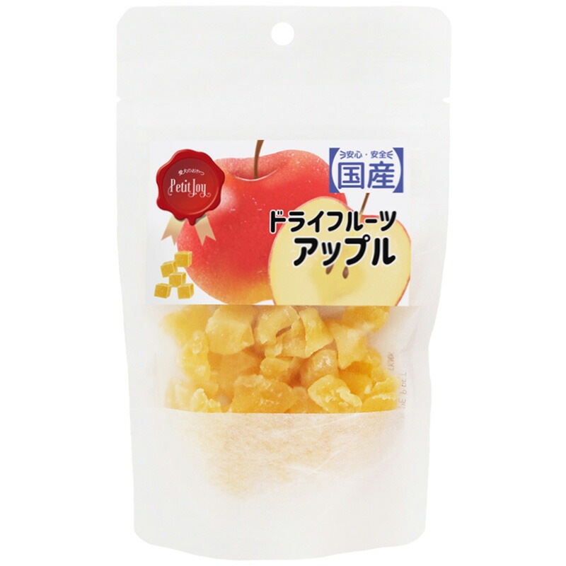 （まとめ買い）エースプロダクツ PetitJoy ドライフルーツ アップル 50g 犬用おやつ [x7]