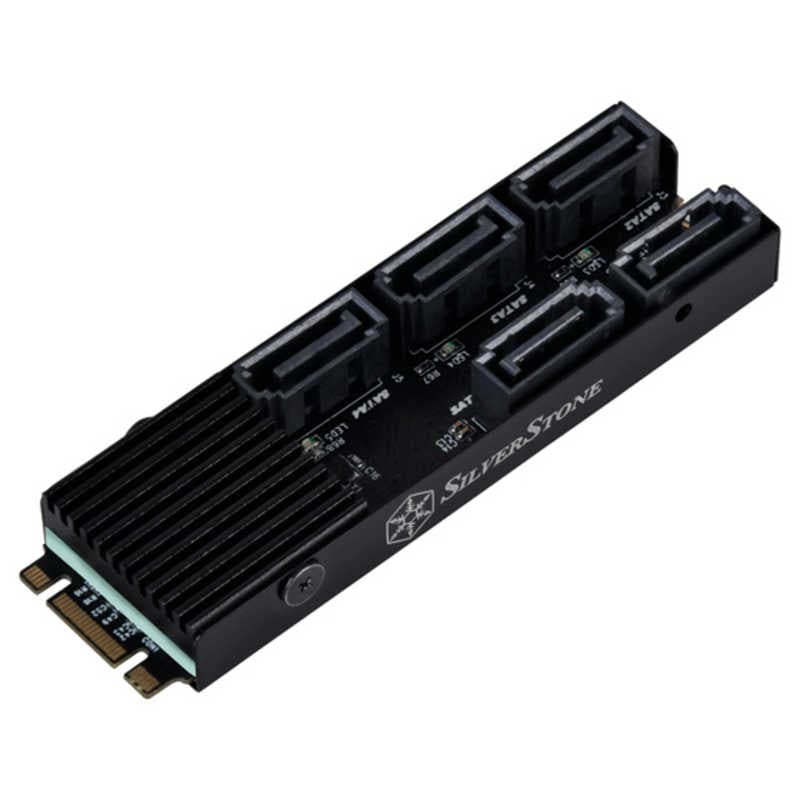 SILVERSTONE　Silverstone M.2 PCIeストレージ拡張カード ECS07 [5ポート SATA Gen3 6Gbps 非RAID]　SST-ECS07 5,752円