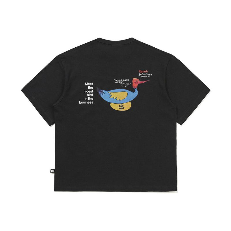 [公式] セミオーバーフィット スラブ半袖Tシャツ BLACK