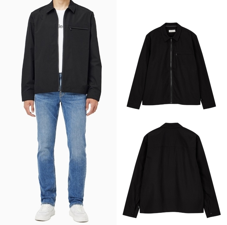 Mens Zip-Up Over Shirt (J326629)