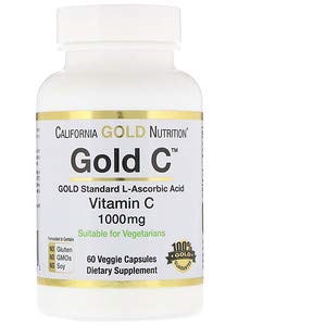 他サイト： California Gold Nutrition, ゴールドCビタミンC1,000 mgベジカプセル 60錠 [並行輸入品]の商品画像