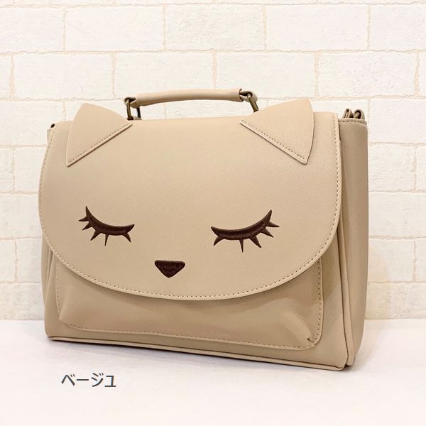 ショルダーバッグ レディースバッグ レディースファッション 猫 ねこちゃん キャット ネコ ソリッド