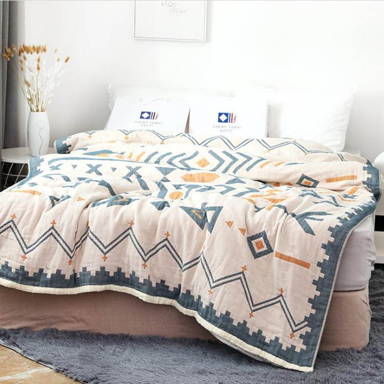 4重 ガーゼケット シングル お昼寝 洗える 夏用 200X230cm 綿100% 無地 夏 肌掛け おしゃれ 寝具 通気 吸水 タオルケット コットン ソファー 冷房対策