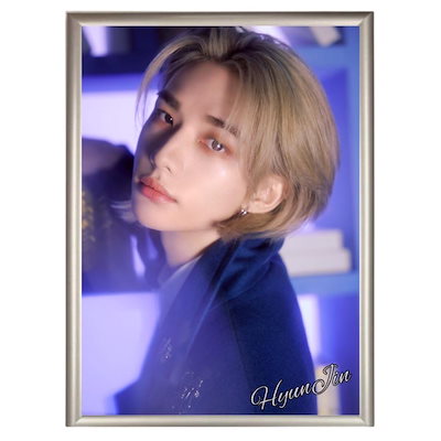 ヒョンジン StrayKids フォトプレート 額入り 写真 A4サ...のサムネイル