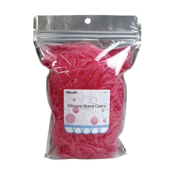 オーバンド シリコーンバンドクレアス #16 内径38mm ピンク 300g 1袋