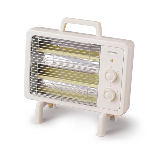 アイリスオーヤマ 電気ストーブ 速暖 転倒時電源OFF 400W/800W 2段階切替 遠赤外線ヒーター IEHD-800 アイボリー