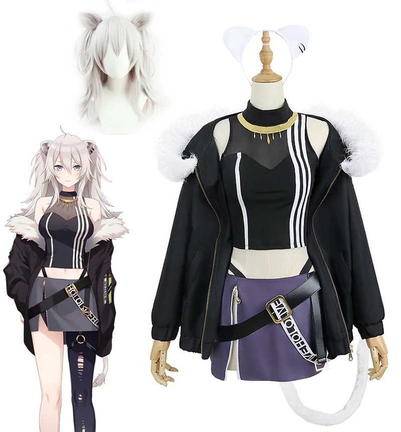 獅白ぼたんコスプレ衣装 コスチューム 男女兼用 アニメ クリスマス ハロウィン イベント パーティー 仮装 オーダーメイド可能